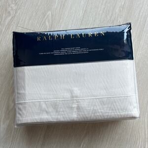 Ralph Lauren Park Row Hayden Full/Queen Duvet Cover Cream 92x96 in